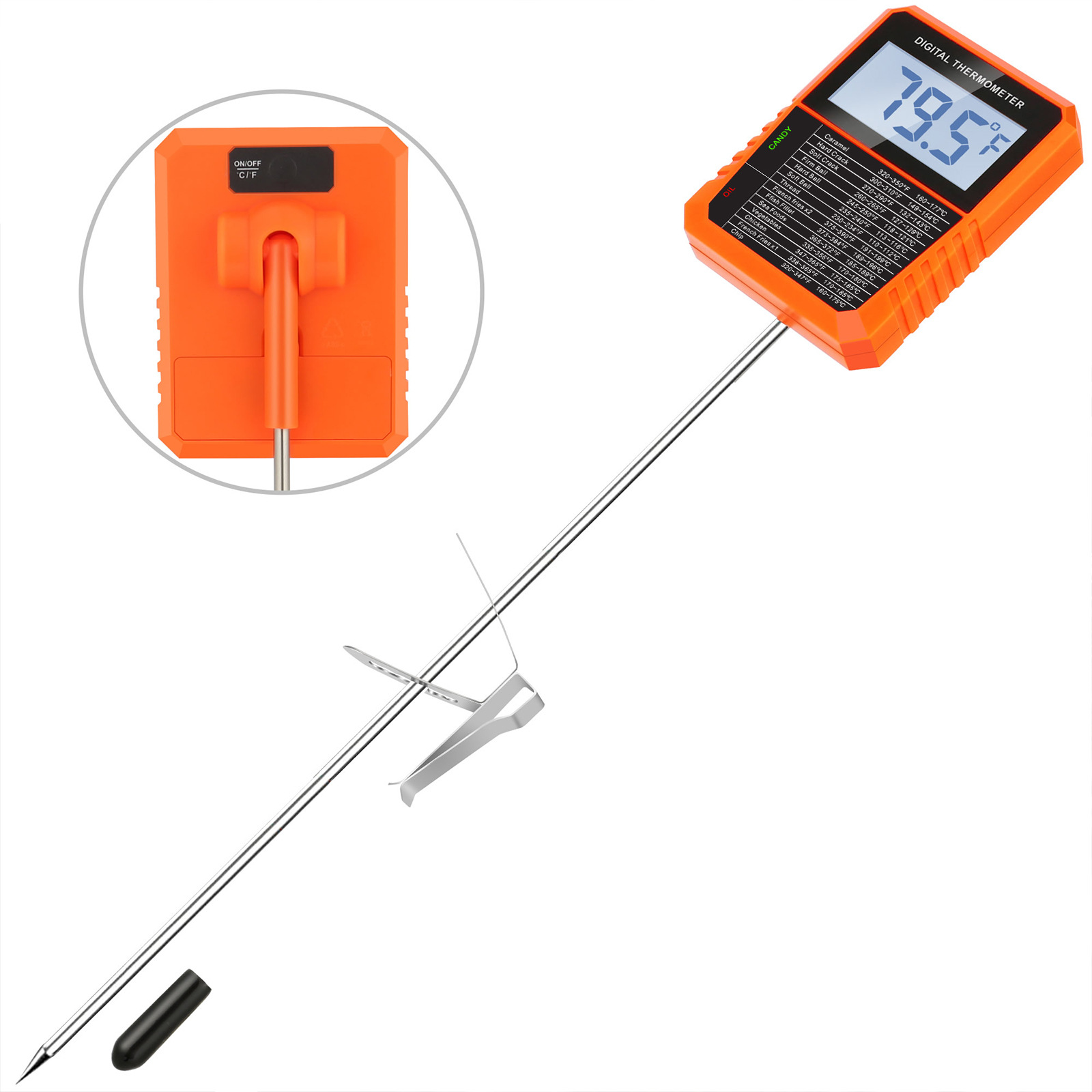 Effective Long Probe Food Ther - Digital Hygrometer Probe ulasan dan harga